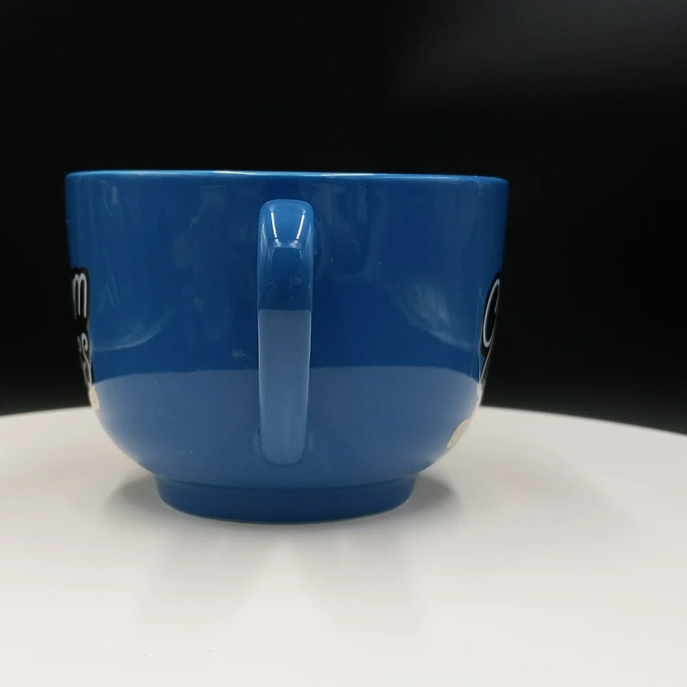 Mom Boss Coffee Tea Mug Paper Source Large Blue Metallic Gold